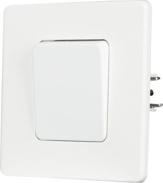 OEM Interruptor De Luz Individual Para Escaleras, Color Blanco, Acero Lacado