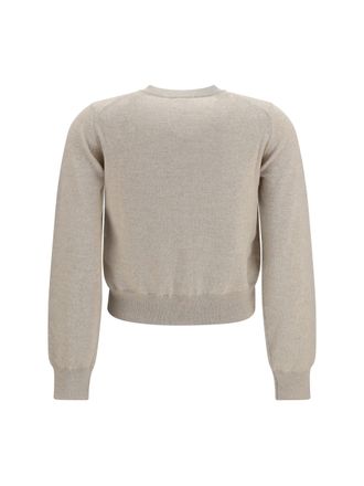 Maison Kitsun&eacute; Baby Fox Embroidered Cardigan - Beige
