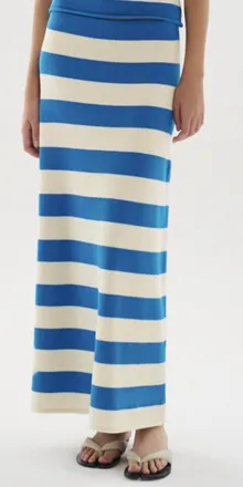 Maria Cher Murillo Andi Midi Skirt In Petroleum