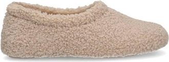 Manfield teddy pantoffels beige