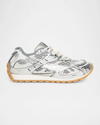 Bottega Veneta Men & apos;s Orbit Technical Fishnet Sneakers