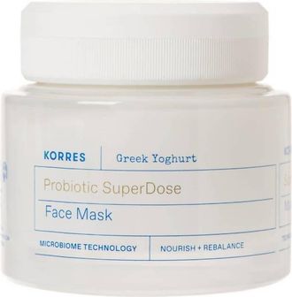 Korres Greek Yoghurt Probiotic Superdose Face Mask In White