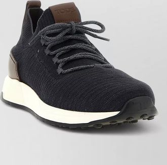 Tod's linen low-top sneakers