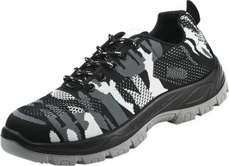 Generic Mens Running Shoes, Summer Work Shoes, Breathable Sports Shoes, Mesh Stretch Trainers, Camouflage Outdoor Shoes with Lacing, Jogging Shoes, Lightweigh