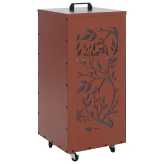 Hhg [nunca Usado] Contenedor De Pellets Hhg-257 Ranken, Caja De Almacenamiento Para Pellets O, Por Ejemplo, Pienso Para Animales, Con Ruedas, 86 X 37 X 37