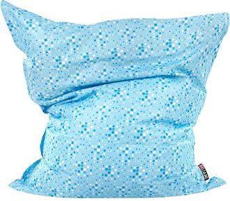 Beliani Puf coj&iacute;n 300 l 140 cm 180 cm azul claro
