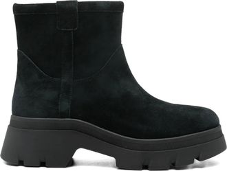 Geox 50mm suede zip boots - women - Calf Suede/Fabric/Rubber - 40 - Black