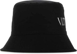 Valentino Garavani Cotton Hat - Heren - Hoeden - Zwart - 57 CM - Katoen - Accessoires