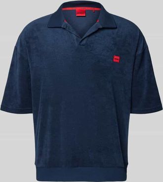 HUGO BOSS Regular Fit Poloshirt aus Baumwoll-Mix Modell TERRANCE in Marine, Gr&ouml;&szlig;e XXL