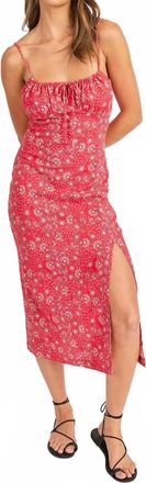 Sadie & Sage Firecracker Midi Dress In Red