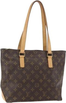 Louis Vuitton Pre-owned Canvas Tote Bag - Dames - Vintage Shopper - Bruin - ONE Size - Vintage