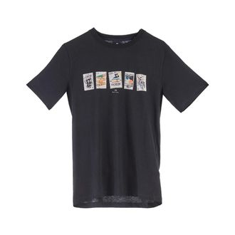 Paul Smith T-Shirt Francobolli - male - PS By Paul Smith - T-Shirts - Black - M - Tops