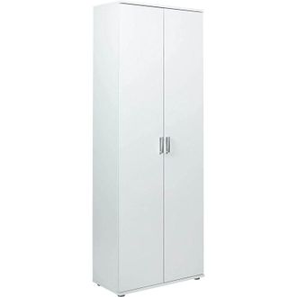 ebuy24 Ebuy24 - armadio arconati portascope 2 ante+ripiani 70x34x189H laminato bianco