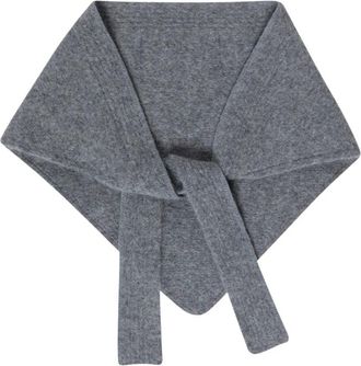 Jacquemus Le Chale Gros Grain Sjaal - Dames - Wintersjaals - Grijs - ONE Size - Katoen - Accessoires