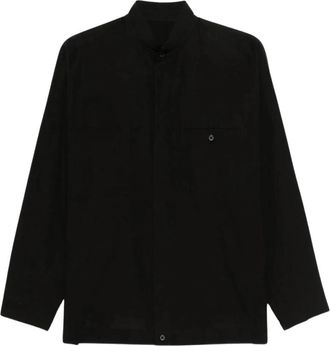 Issey Miyake Casual Shirts - Heren - Casual Overhemden - Zwart - L - Overhemden
