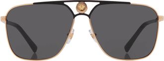 Versace Grey Navigator Mens Sunglasses VE2238 143687 61
