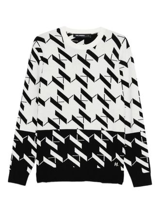 Karl Lagerfeld patterned sweater - White