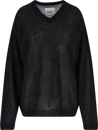 MYTHINKS Alpaca Blend Sweater, Black