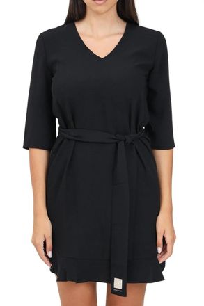 A|X Armani Exchange Black Polyester Womens A-Line Dress