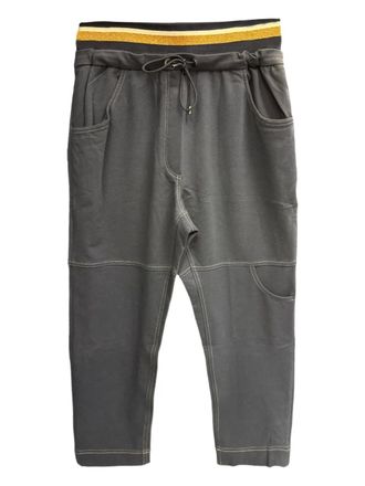 Brunello Cucinelli cotton track pants - Grey