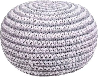 Wanderlust Deco Puff de algod&oacute;n trenzado 45 x 45 x 30h cm