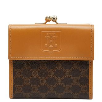 Celine Brown Pvc Leather Wallet (Bi-Fold) (Pre-Owned)