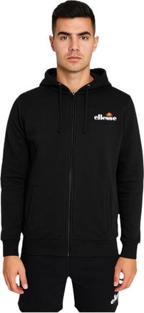 Ellesse Zip-throughs - Heren - Vesten met rits - Zwart - S - Katoen - Hoodies & sweatvesten