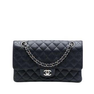 Chanel Pre-owned Classic Flap Schoudertas - Dames - Pre-owned - Zwart - Maat: ONE Size Leer