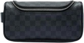 Louis Vuitton Pre-owned Damier Canvas Pouch - Heren - Vintage Accessoires - Zwart - ONE Size - Vintage