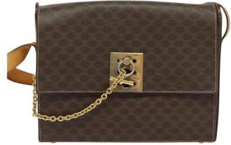 Celine Pre-owned Leather celine-bags - Dames - Vintage Schoudertas - Bruin - ONE Size - Leer - Vintage