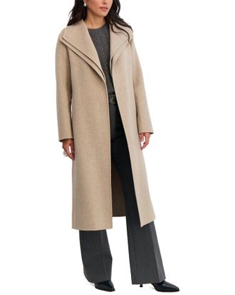 Elie Tahari Elliot Long Wool-Blend Coat