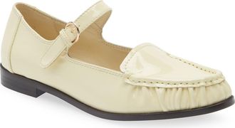 Jeffrey Campbell Lillith Mary Jane Flat in Butter Patent at Nordstrom, Size 6.5
