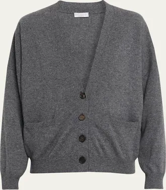 Brunello Cucinelli Cashmere Relaxed Cardigan Sweater