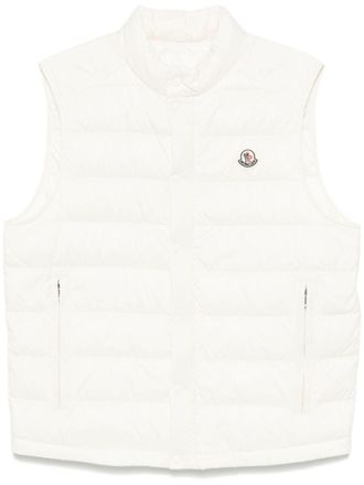 Moncler Barthe gilet - men - Goose Down/Polyamide/Polyamide/Feather - 4 - White
