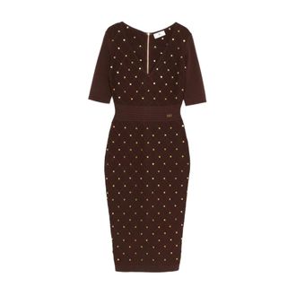 Elisabetta Franchi Mujer, Vestidos, Marr&oacute;n, Talla: M