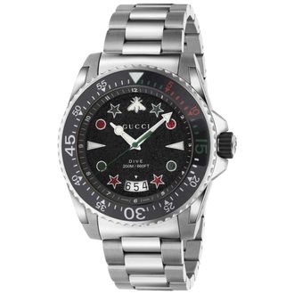 Gucci YA136221 Dive Mens Watch - Silver Stainless Steel - One Size