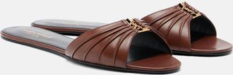 Saint Laurent Babylone leather slides