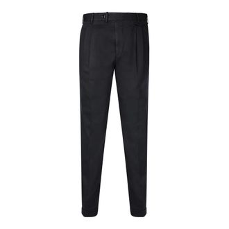 Dell'Oglio Suit Trousers, male, Black, Size: XL Black Trousers Sophisticated Style