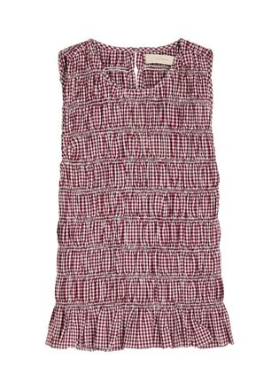 Faithfull The Brand Heidi Gingham Stretch-cotton Tank - Red - XL (UK16 / XL)