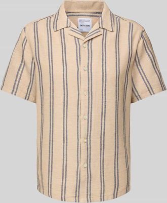 Only & Sons Regular Fit Freizeithemd mit Reverskragen Modell TREV in Beige, Gr&ouml;&szlig;e XXL