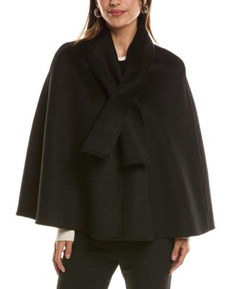 La Fiorentina Scarf Neck Wool-Blend Cape