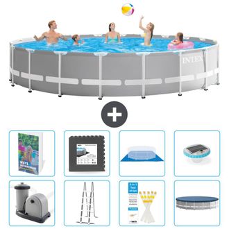 Intex Piscina Prism Frame Redonda - 610x132 Cm - 9-piezas S608