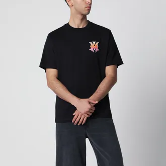 Amiri T-shirt nera con stampa logo
