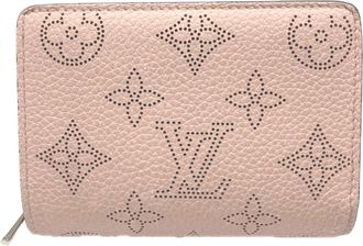 Louis Vuitton Mahina Pink Leather Wallet (Bi-Fold) (Pre-Owned)