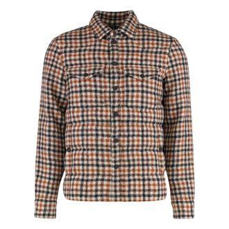 Moncler Down Jackets, male, Multicolor, Size: XL Padded Jacket Shirt Gelt