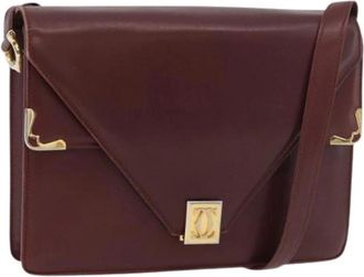 Cartier Pre-owned Cross Body Bags, female, Red, Size: ONE SIZE Pre-owned Vintage Shoulder Bag