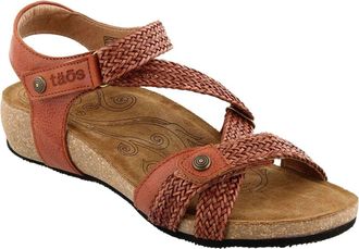 Taos Womens Taos Trulie Wedge Sandal In Brick
