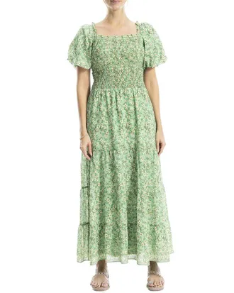 Max Studio Bubble Sleeve Square Neck Dress