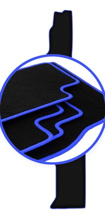 OEM Alfombrillas Carlux-blue Para Vw Grand California 0 (2019-)