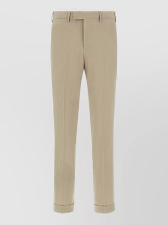 Pantaloni Torino master trousers cuffed hem belt loops pockets